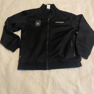 Spyder size Large Athletic Black Zip Up Jacket